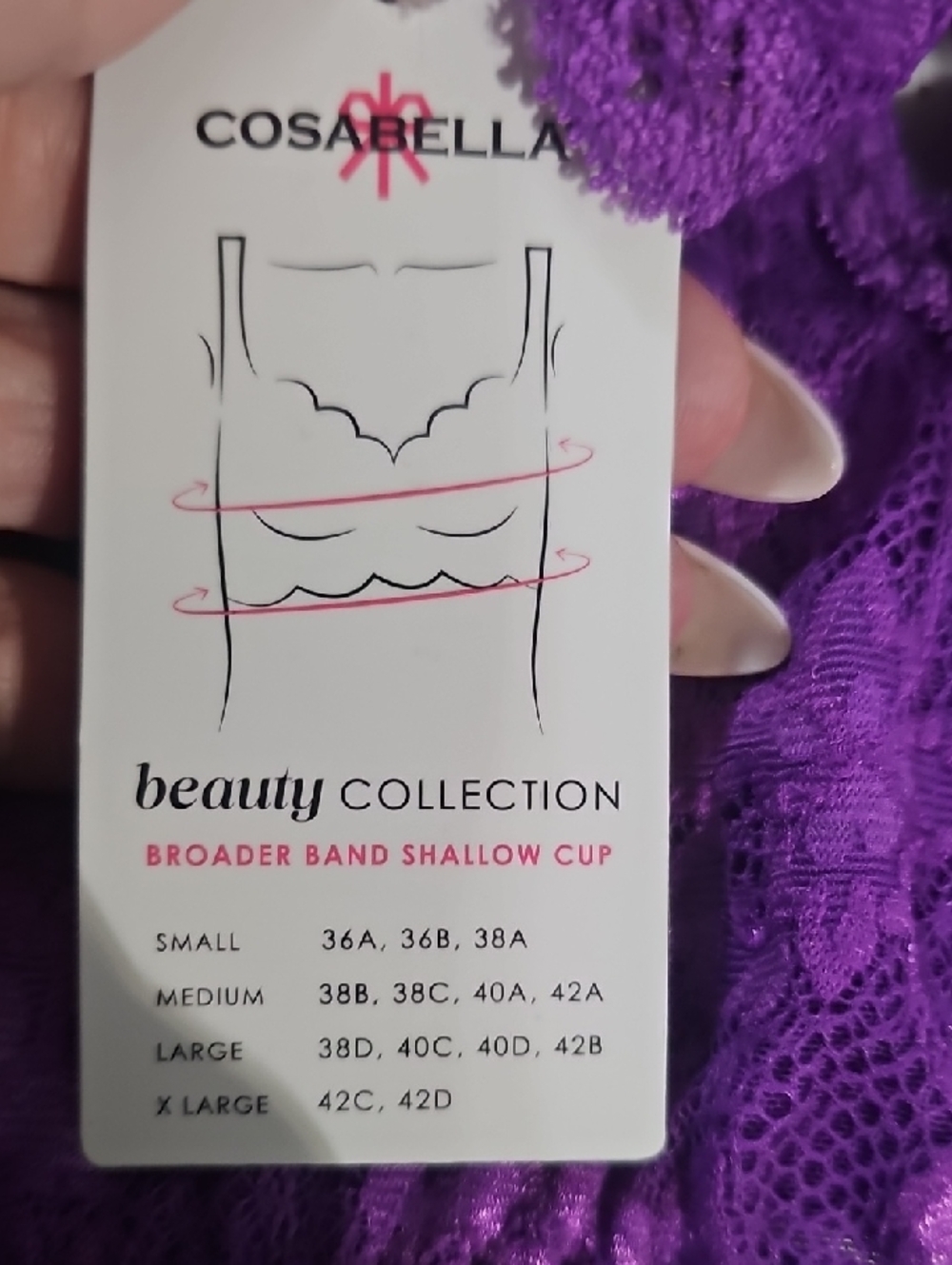 Cosabella NSN Beauty Racie Bralette Dark Copper, Cyclamen - Picture 4 of 6